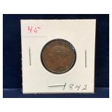 1842 UK  Farthing