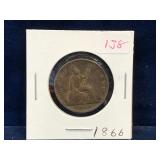 1866 - UK Half Penny
