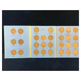 1930-1966 Penny Book, Complete, 29 Coins