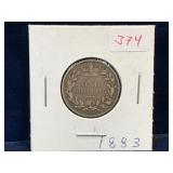 1883 UK Silver Shilling