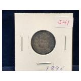 1895 UK Silver Six Pence