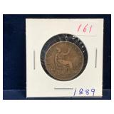 1889 - UK Half Penny