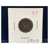 1869 UK Farthing