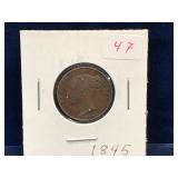 1845 UK  Farthing