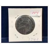 1740 - UK Half Penny