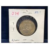 1911 UK Silver Shilling