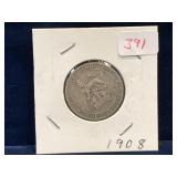 1908 UK Silver Shilling