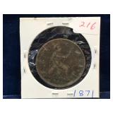 1871 UK Penny