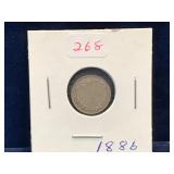 1886 UK Silver 3 Pence