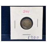 1900 UK Silver 3 Pence