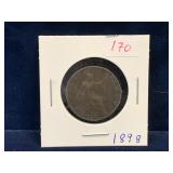 1898 - UK Half Penny