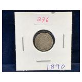 1890 UK Silver 3 Pence