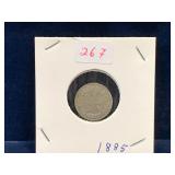 1885 UK Silver 3 Pence