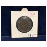 1884 - UK Half Penny