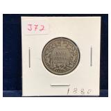 1880 UK Silver Shilling