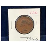 1846 - UK Half Penny