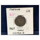 1865 UK Farthing
