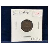 1842 UK Half Farthing