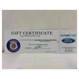 Future Ford Oil Change Gift Certificate