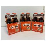 3 four packs of A&W Root Beer