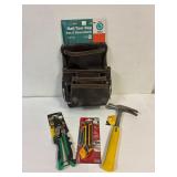 Leather Tool belt with tools.