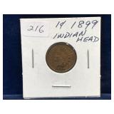 1899 USA Indian Head Penny