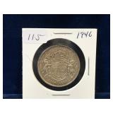 1946 Canadian Silver 50 Cent Piece