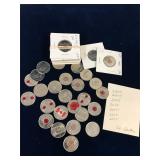 Canadian  Quarters 2004-2015, 38 Coins
