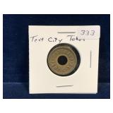 Tent City Brass Token