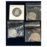 2005, 06, 07, 08  Canadian Nickel Half Dollars