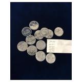 Canadian  Assorted Quarters 2020 to 2024 -12 Coins