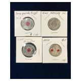2004, 06, 08, 10 Commemorative  Canadian Quarters