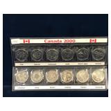 2000 Canadian Quarter set