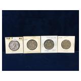 1968, 69, 70, 71 Canadian Nickel Half Dollars
