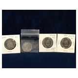 2002, 02, 05, 05  Canadian Nickel Half Dollars