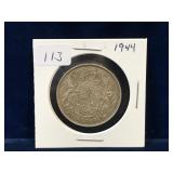 1944 Canadian Silver 50 Cent Piece