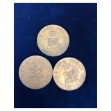 three 1953 Coronation Medallions