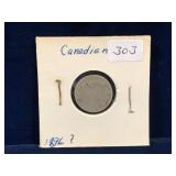 189? Canadian Silver 10 Cent Piece