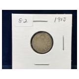 1913  Canadian Silver Ten Cent Piece