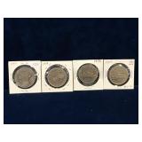 1971, 74, 75, 77  Canadian Nickel Dollar Coins