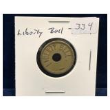Liberty Bell Brass Token