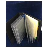 D ring Binder with 20 Used Coin Pages