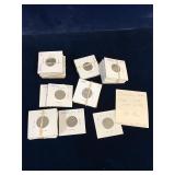 Canadian Nickels 1960 to 1977, 44 coins