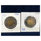 1996, 1997  Canadian Toonies