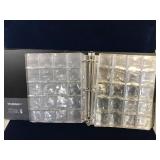 D ring Binder with 20 Used Coin Pages