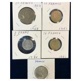 5 France Coins