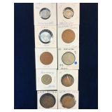 10 assorted Foreign Coins