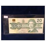 1991 Canadian $20 Bank Note