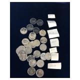 Canadian Assorted Quarters 2012-2019, 28 Coins