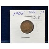 1905 USA Indian Head Penny